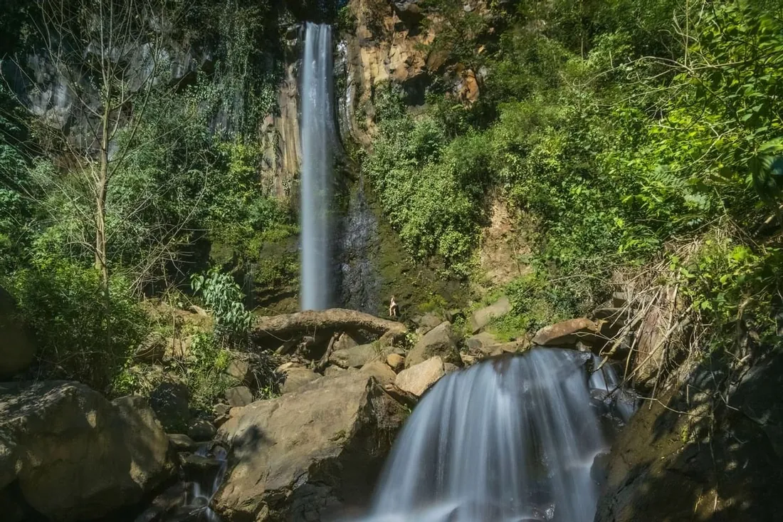 Salitral waterfall on the Buena Vista combo tour, Rincón de la Vieja, Costa Rica