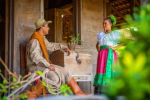Guanacaste folk costumes, Hacienda El Viejo, Costa Rica