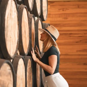 Rum aging in oak barrels at Hacienda El Viejo, Guanacaste, Costa Rica