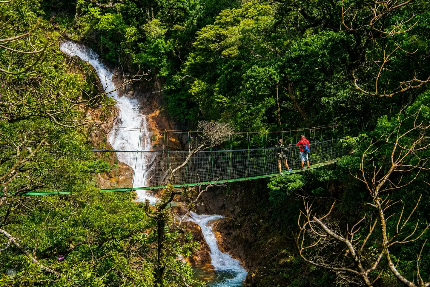 Hanging Bridges & Waterfall