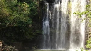 Llanos de Cortés waterfall curtain, Guanacaste, Costa Rica
