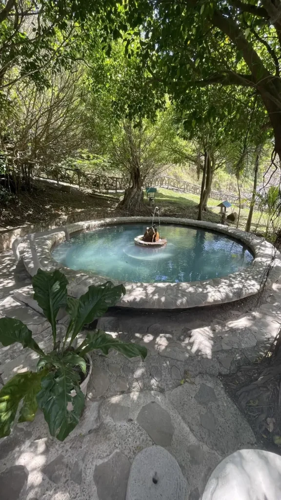 Soaking in a natural hot spring at Miravalles, tour, Guanacaste, Costa Rica