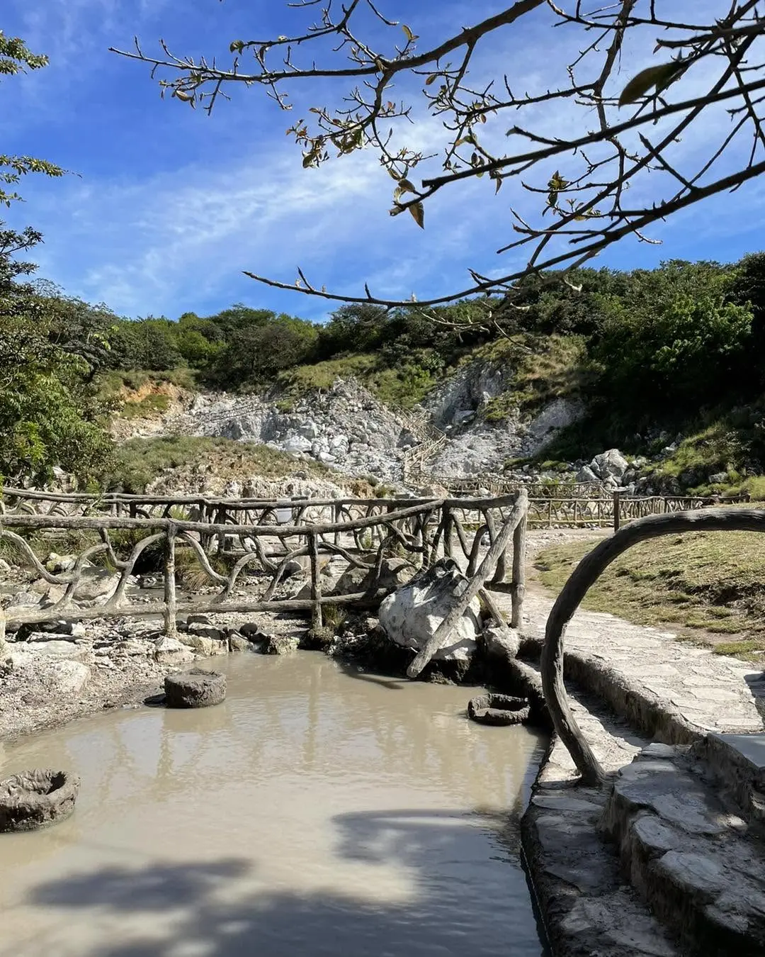 Natural volcanic hot springs at Miravalles, Guanacaste, Costa Rica