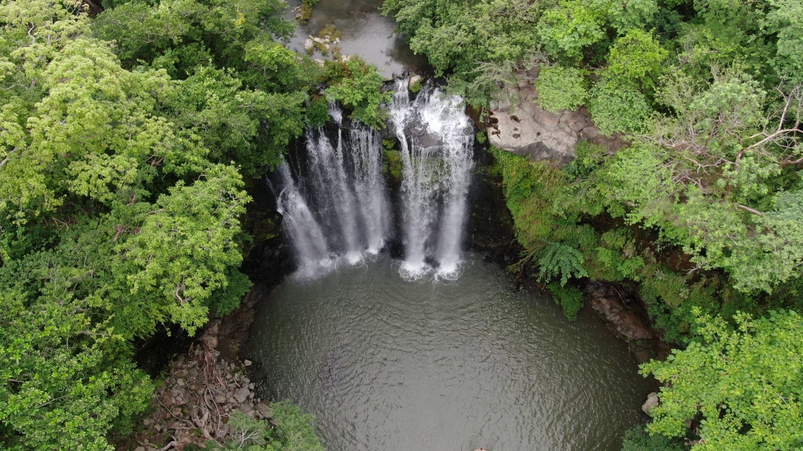 Rainforest waterfall on a private Guanacaste nature tour