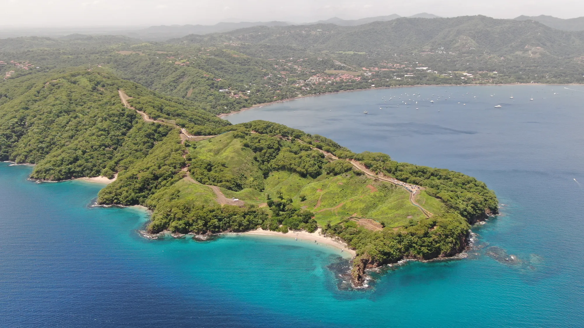 Guanacaste green season aerial papagayo
