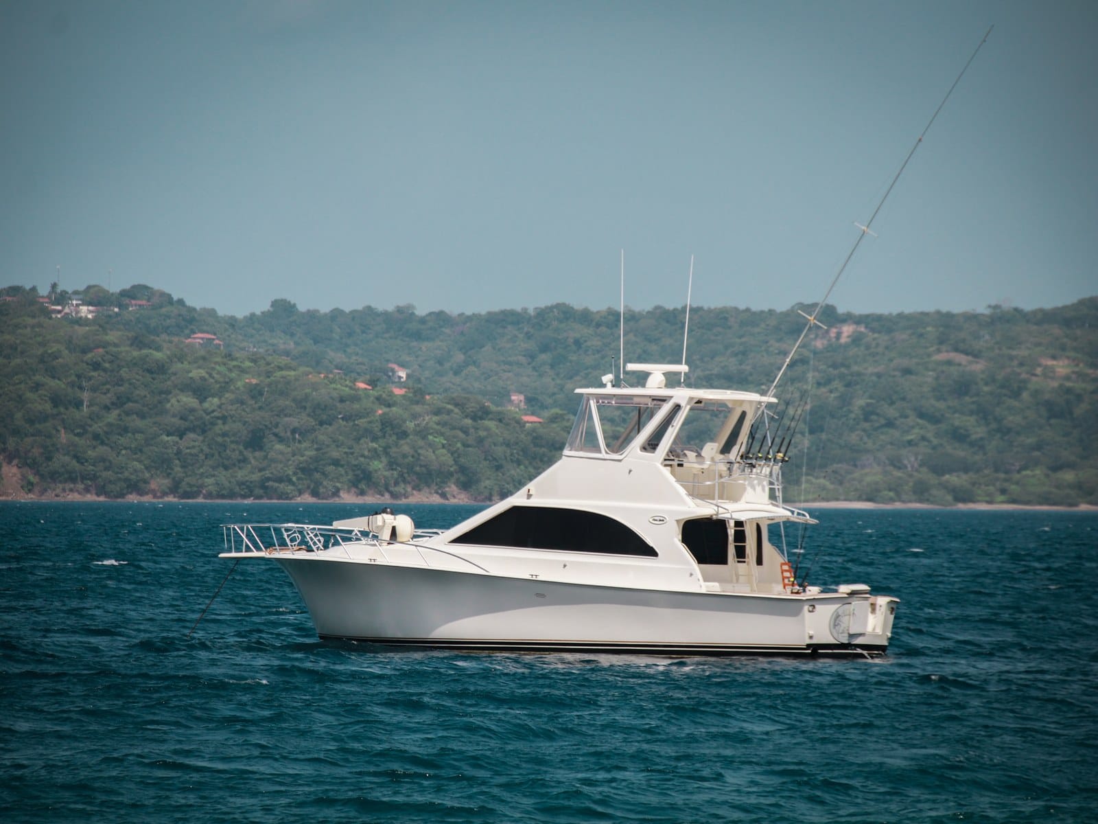 Forty-eight foot private charter yacht in the Gulf of Papagayo, Guanacaste, Costa Rica