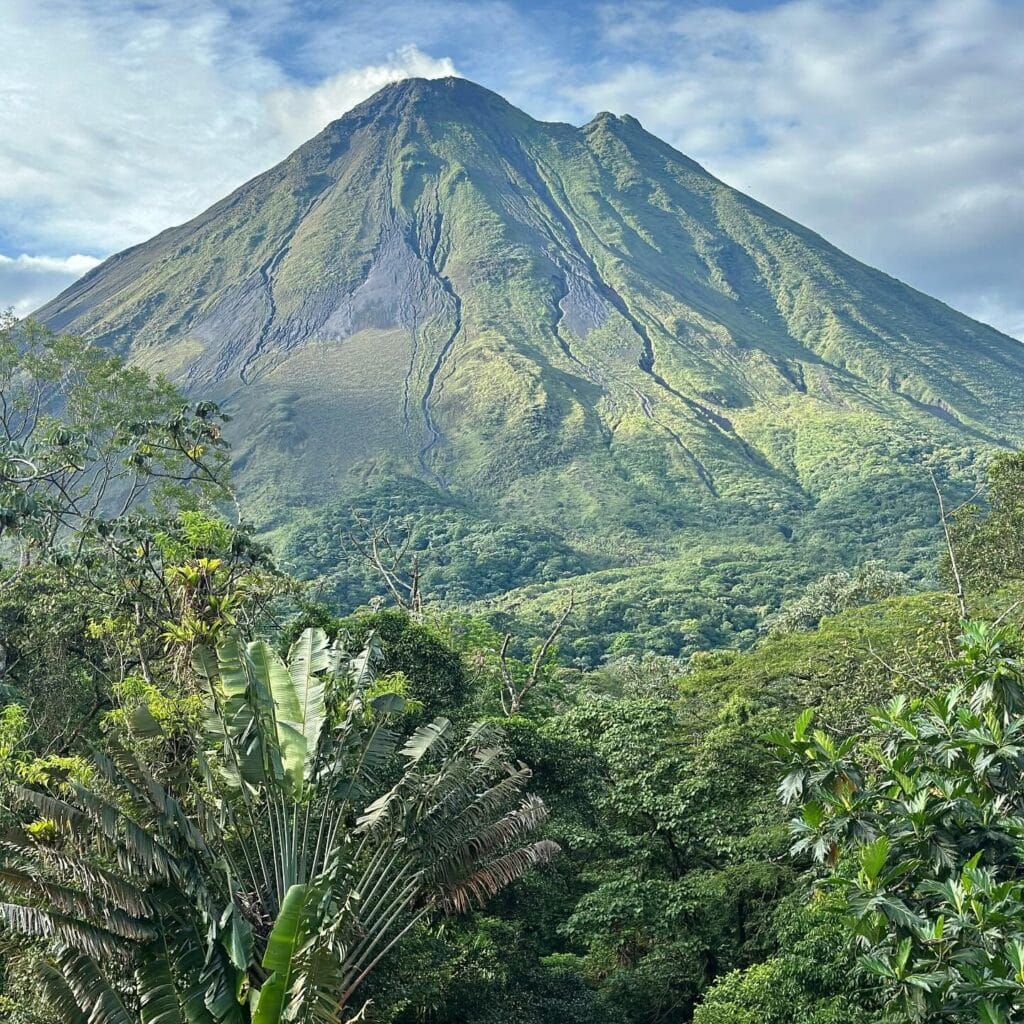Arenal Volcano above La Fortuna on an overnight tour from Guanacaste, Costa Rica