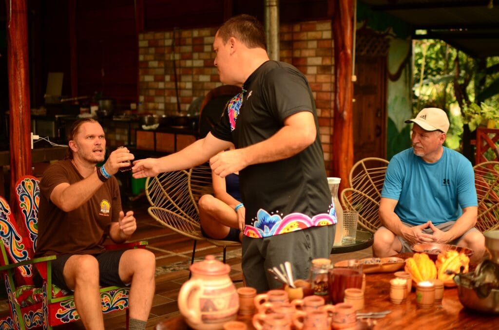 Chocolate tasting at a cacao farm near La Fortuna, Costa Rica