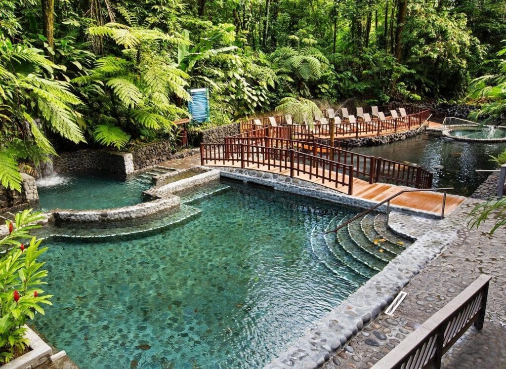 Eco Termales hot springs in La Fortuna, Costa Rica