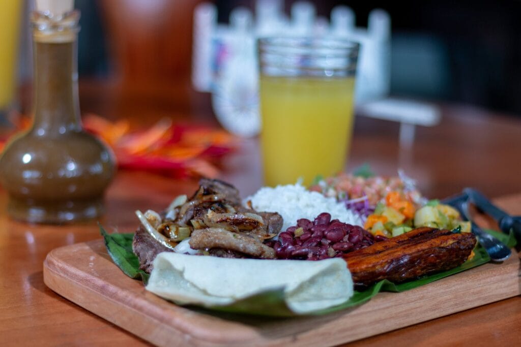 Farm-style lunch at a rancho near La Fortuna, Costa Rica