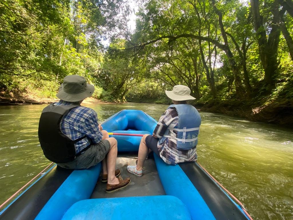 Safari float on the Penas Blancas river near Arenal, Costa Rica